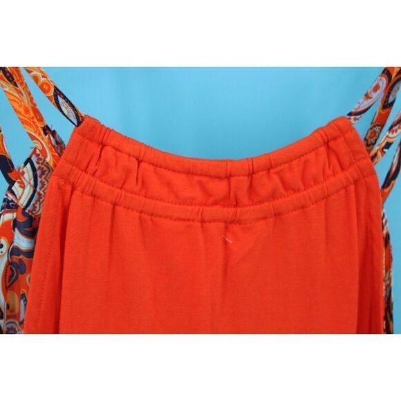 Market & Spruce Meroni Mixed Media TOP ORANGE PAISLEY SIZE MEDIUM M NWT - Picture 5 of 8